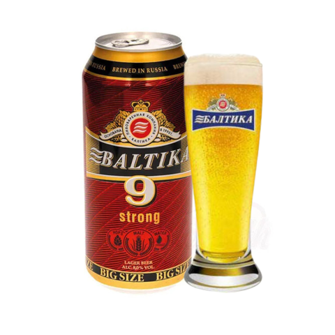 Bia Nga Baltika số 9 8,0% - Lon 900ml - Thùng 12