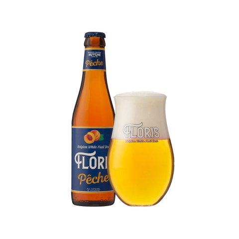 Bia trái cây Bỉ Floris Pêche 3,6% - Chai 330ml - Thùng 24
