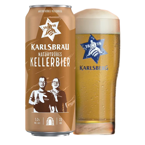Bia Đức Karlsbrau Kellerbier 5,2% - Lon 500ml - Thùng 24