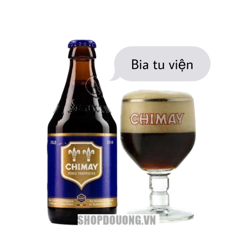 Bia Bỉ Chimay Xanh Blue Trappist 9,0% - Chai 330ml - Thùng 24