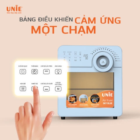 Nồi chiên không dầu Air Fryer UNIE Sky Blue dung tích14,5L, 1700W
