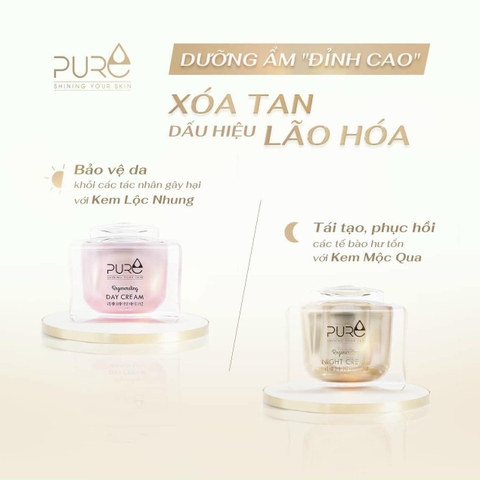 Combo Kem Lộc nhung & Mộc qua Pure