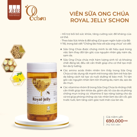 Viên sữa ong chúa Royal Jelly Schon