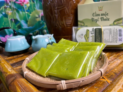 Bánh cốm tươi – Tinh hoa ẩm thực Hà Nội mang đậm hương vị truyền thống