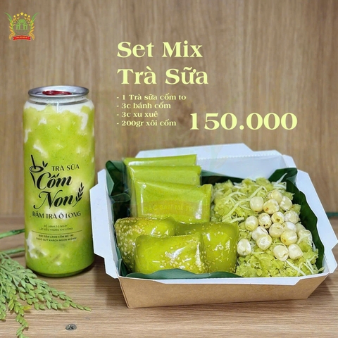 Set mix Trà sữa cốm