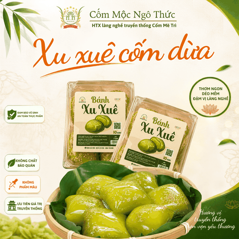 Xu Xuê Cốm Xào Dừa (10 Chiếc)