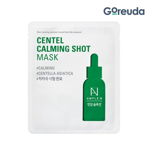 Mặt nạ làm dịu da AMPLE:N Centel Calming Shot Mask