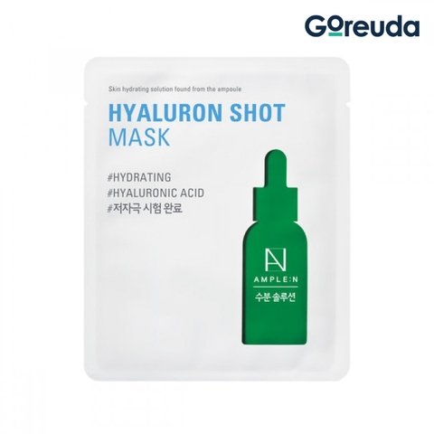 Mặt nạ dưỡng ẩm AMPLE:N Hyaluron Shot Mask