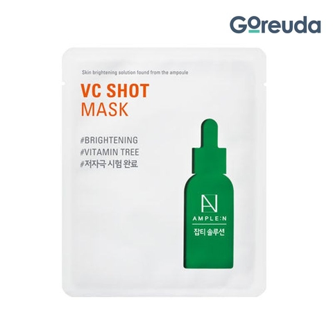 Mặt nạ dưỡng trắng da AMPLE:N VC Shot Mask