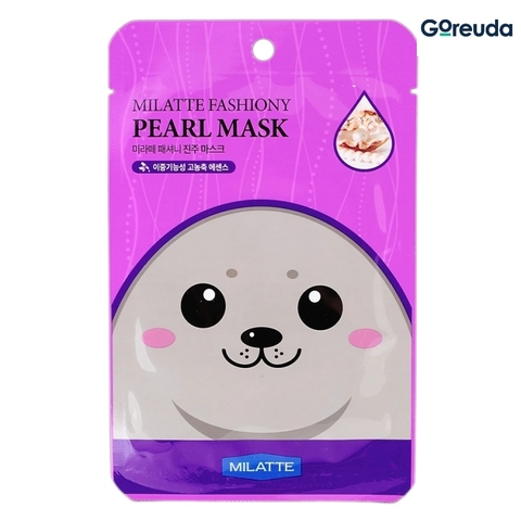 Mặt nạ dưỡng da chiết xuất ngọc trai  Milatte Fashiony Pearl Mask - Hộp 10 miếng