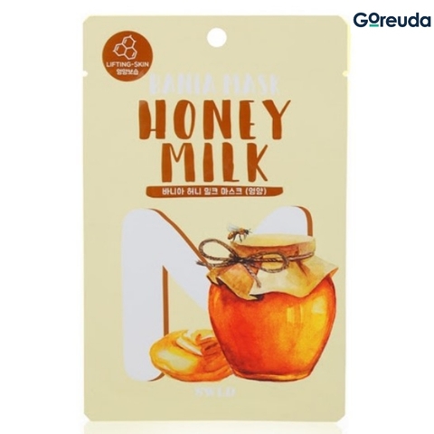 Mặt nạ dưỡng da chiết xuất mật ong SWLD Bania Mask Honey Milk - Hộp 10 miếng