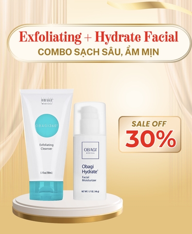 Combo sạch sâu, ẩm mịn da Obagi