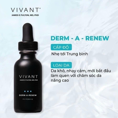 Serum trẻ hoá da Vivant Skincare Derm-A Renew - 30ml