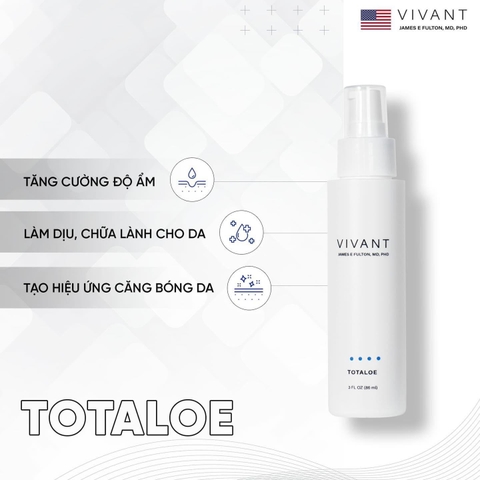 Gel dưỡng ẩm cho da dầu, mụn Vivant Skincare Totaloe - 86ml