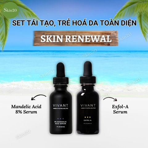 Set tái tạo, trẻ hoá da toàn diện Vivant Skincare