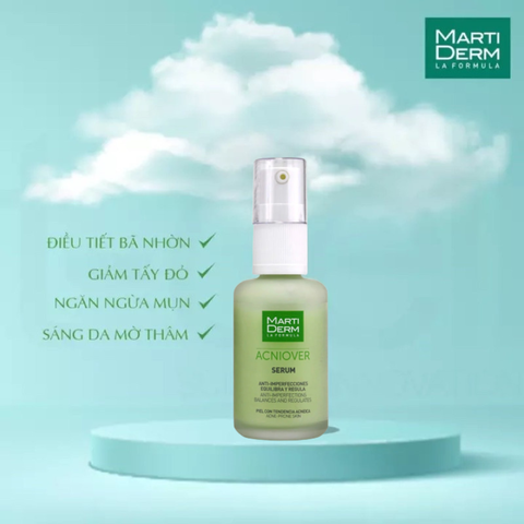 Tinh chất giảm mụn & kiểm soát nhờn Martiderm Acniover Serum - 30ml