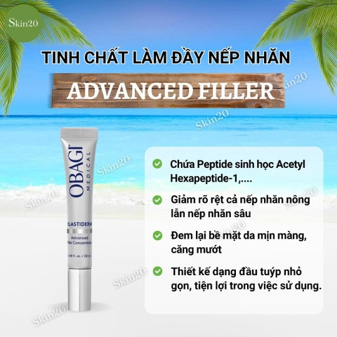 Tinh Chất Chuyên Sâu Làm Mờ Nếp Nhăn OBAGI Elastiderm Advanced Filler Concentrate - 20ml