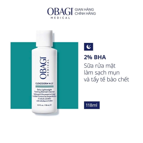 Sữa rửa mặt Obagi Clenziderm M.D - 118ml