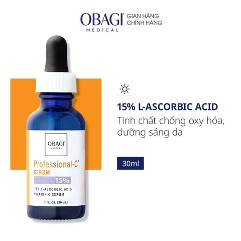 Serum chống oxy hóa, làm sáng đều màu da Obagi Professional C Serum 15% - 30ml