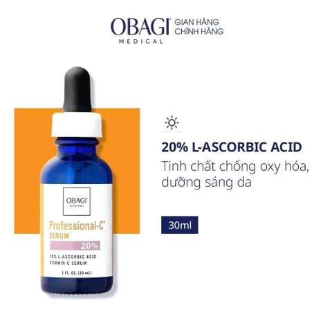 Serum chống oxy hóa, làm sáng đều màu da Obagi Professional C Serum 20% - 30ml