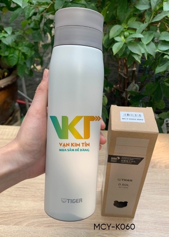 Bình Giữ Nhiệt Lưỡng Tính Tiger MCY-K060 - Màu xám trắng