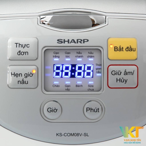 Nồi cơm điện tử Sharp KS-COM08V-SL