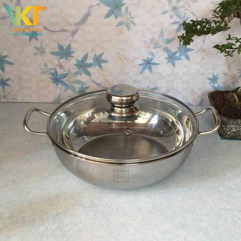 Nồi lẩu đa năng Fivestar nắp kính 24cm