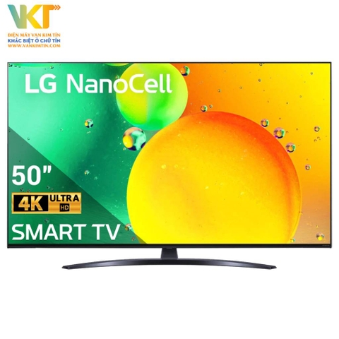 Smart Tivi NanoCell LG 4K 50 inch 50NANO76SQA