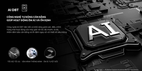 Công nghệ cân bằng AI ABT trên máy giặt Aqua