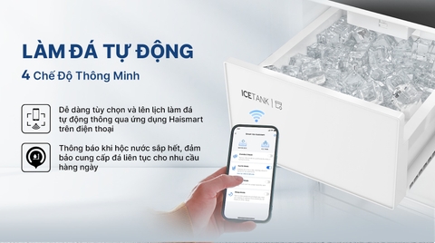 Tủ Lạnh AQUA Với Hệ Thống Làm Đá Tự Động 4 Chế Độ