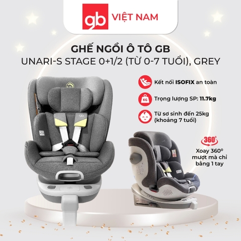 Ghế ngồi ô tô Gb Unari-S Stage 0+1/2 (từ 0-7 tuổi)