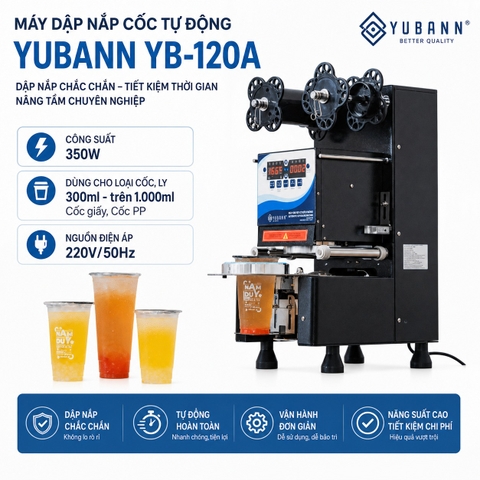 Máy dập nắp cốc tự động Yubann YB-120A