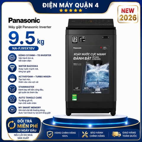 Máy giặt Panasonic Inverter 9.5 kg NA-FJ95X1BV
