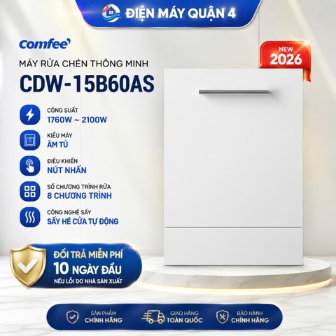 Máy rửa chén thông minh COMFEE CDW-15B60AS