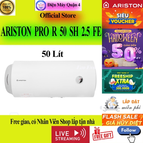 Máy nước nóng gián tiếp Ariston 50 lít PRO R 50 SH 2.5 FE