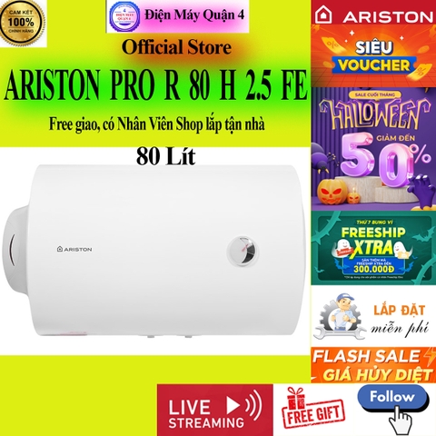 Máy nước nóng gián tiếp Ariston 80 lít PRO R 80 H 2.5 FE