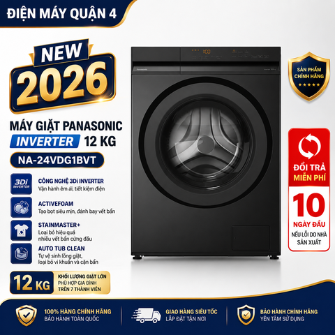 Máy giặt Panasonic Inverter 12 kg NA-24VDG1BVT
