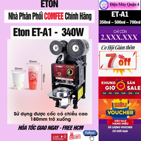 Máy dập ép miệng cốc ly bán tự động ETON ET-A1