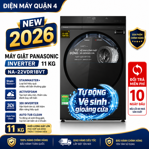 Máy giặt Panasonic Inverter 11 Kg NA-22VDR1BVT