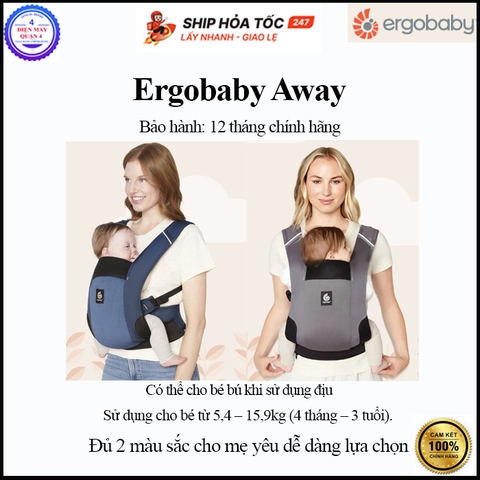 Địu cho bé Ergobaby Away - Hàng chính hãng
