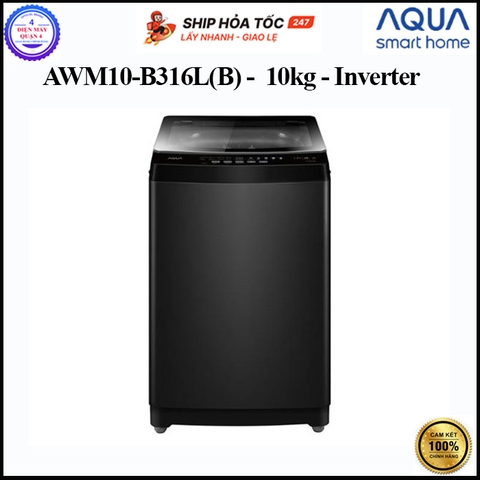 Máy giặt Aqua Inverter 10 kg AWM10-B316L(B)