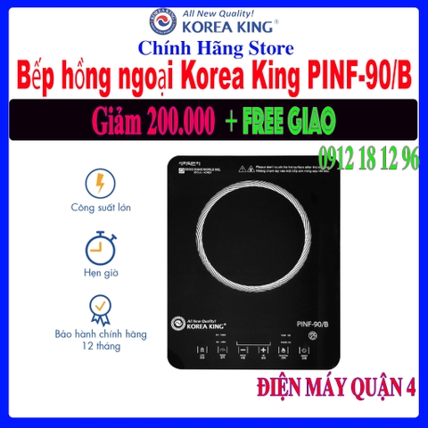 Bếp hồng ngoại đơn Korea King PINF-90/B - Hàng chính hãng