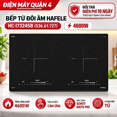 Bếp từ đôi âm Hafele HC-I73245B (536.61.727) 4600W