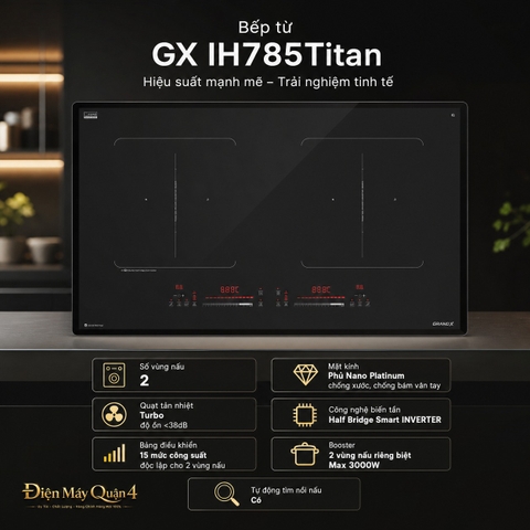 Bếp từ GrandX IH785 Titan