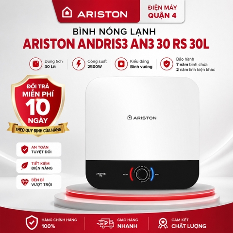 Bình nóng lạnh ARISTON ANDRIS3 AN3 30 RS 30L