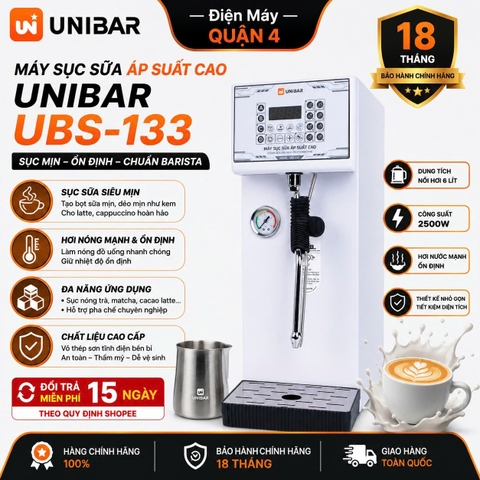 Máy sục sữa áp suất cao Unibar UBS-133
