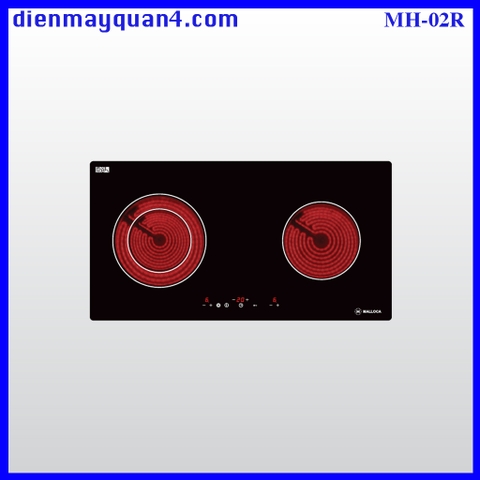 Bếp hồng ngoại 2 vùng nấu Malloca MH-02R