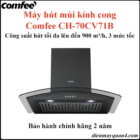 Máy hút mùi kính cong Comfee CH-70CV71B