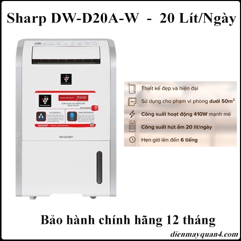 Máy hút ẩm Sharp DW-D20A-W