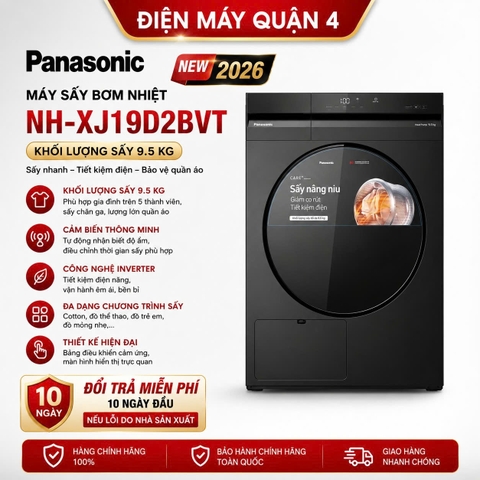 Máy sấy bơm nhiệt Panasonic 9.5 kg NH-XJ19D2BVT